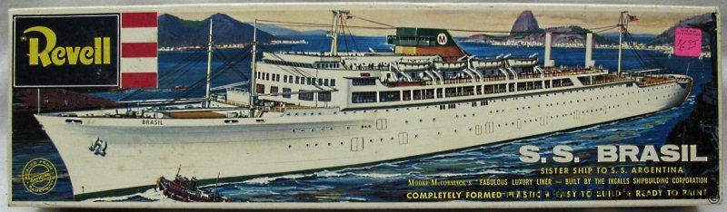 Revell 1/400 SS Brasil (Brazil) Moore-McCormack's Famous Luxury Ocean, H337-800 plastic model kit